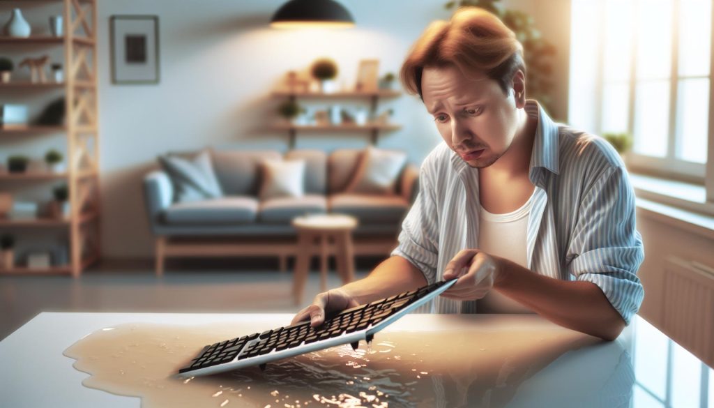 Co se stane když do klávesnice natečou voda – První pomoc