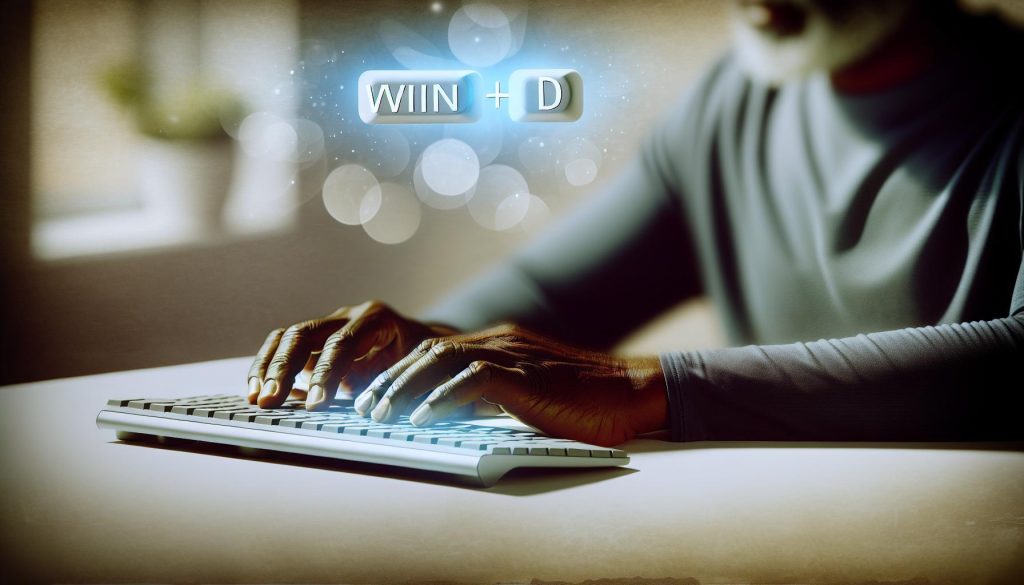 Klávesová zkratka zobrazit plochu: Win+D ukáže desktop