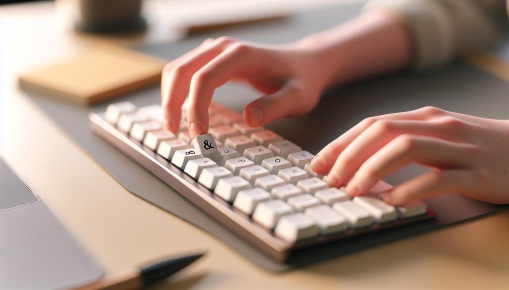 Klávesová zkratka ampersand: & napíšete bez hledání