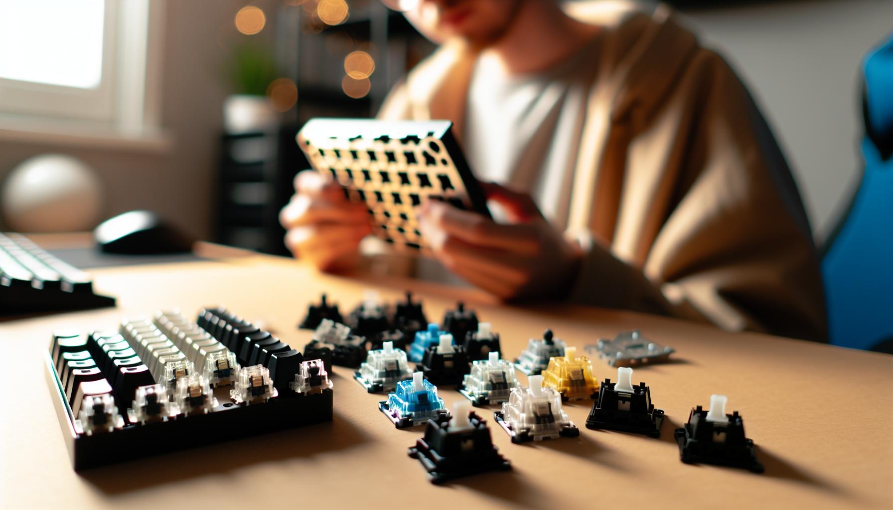 Jaké typy spínačů existují na herní klávesnici?