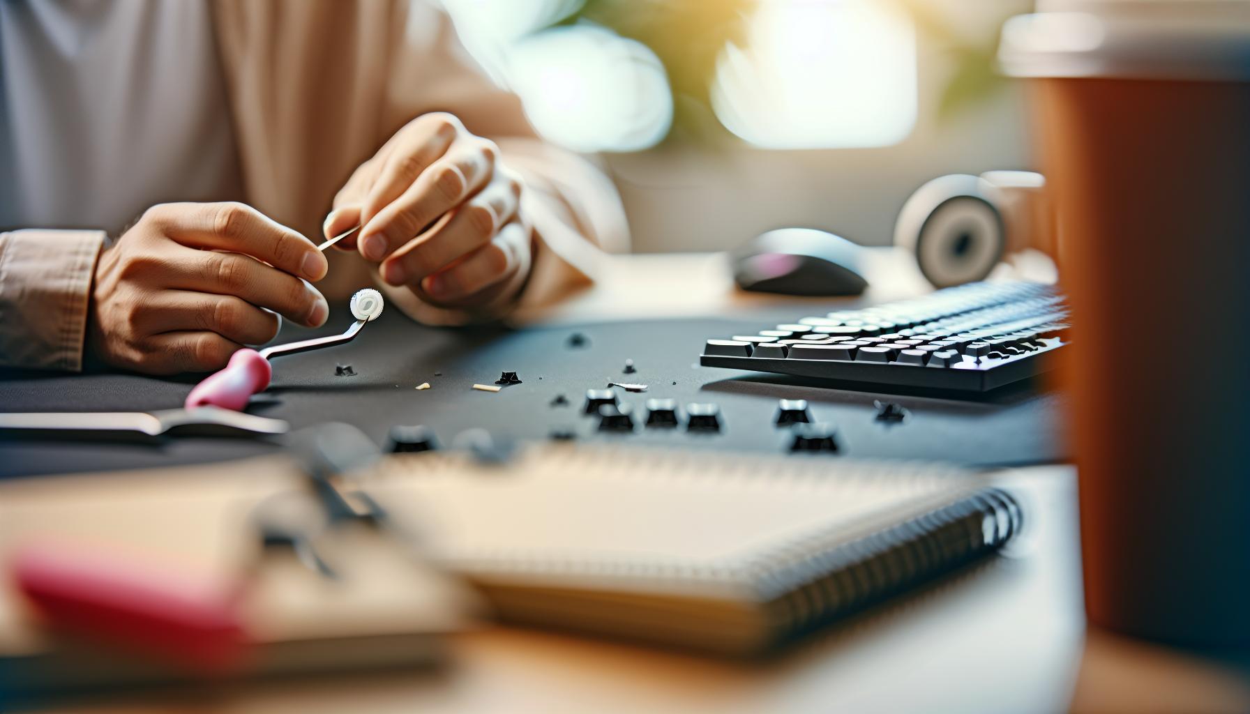 Co dělat když se utrhne guma u klávesnice: Oprava za 5 minut