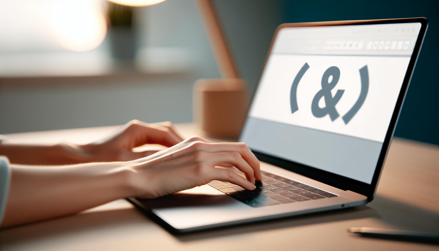 Klávesová zkratka ampersand: & napíšete bez hledání