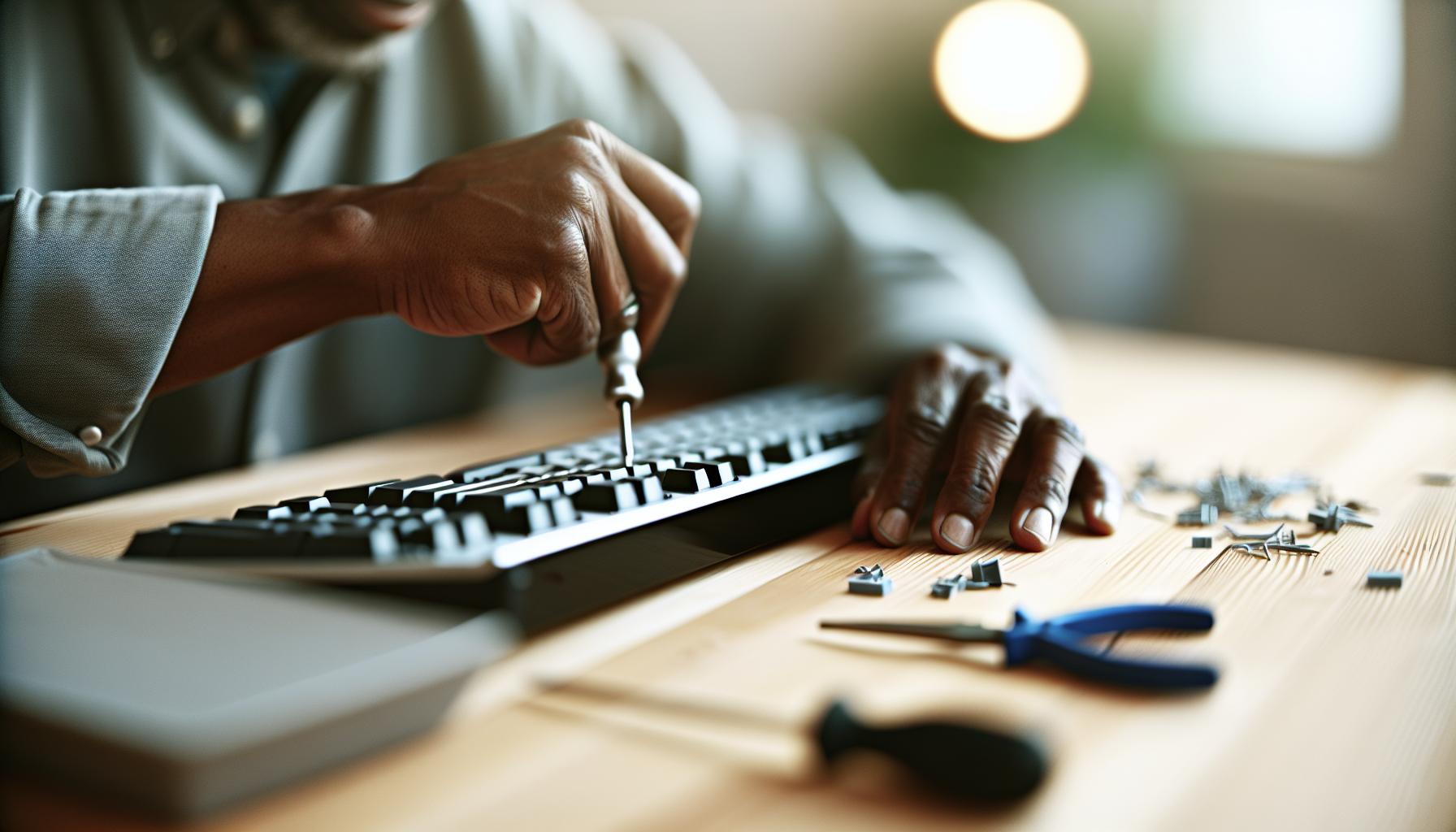 Krok za krokem: Oprava gumy u klávesnice