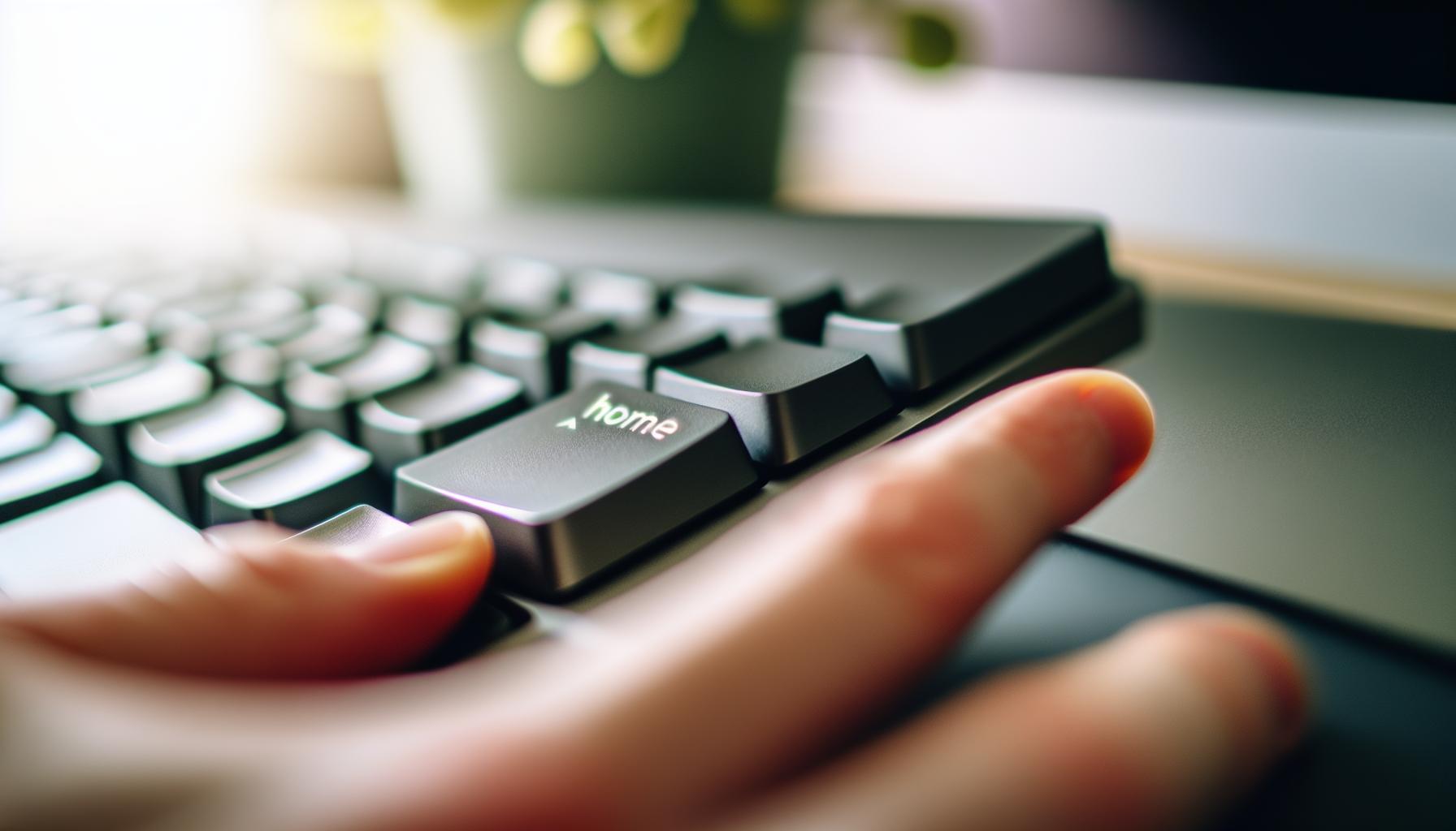 Kde se nachází klávesa Home na klávesnici?