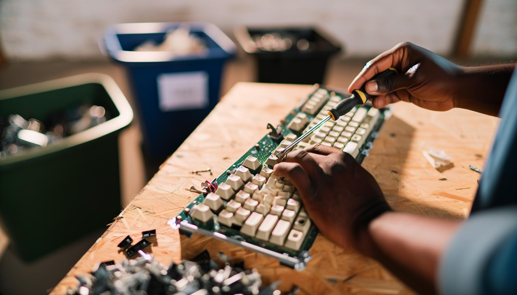 Možnosti recyklace použité klávesnice