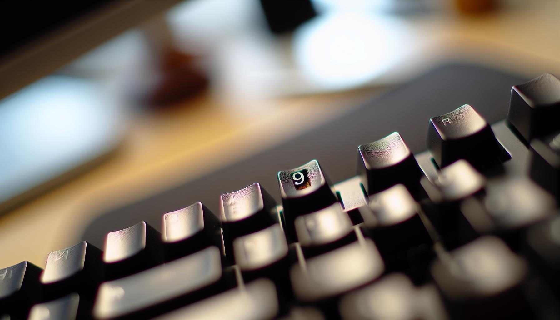 Co způsobuje nefunkčnost klávesy číslo 9?