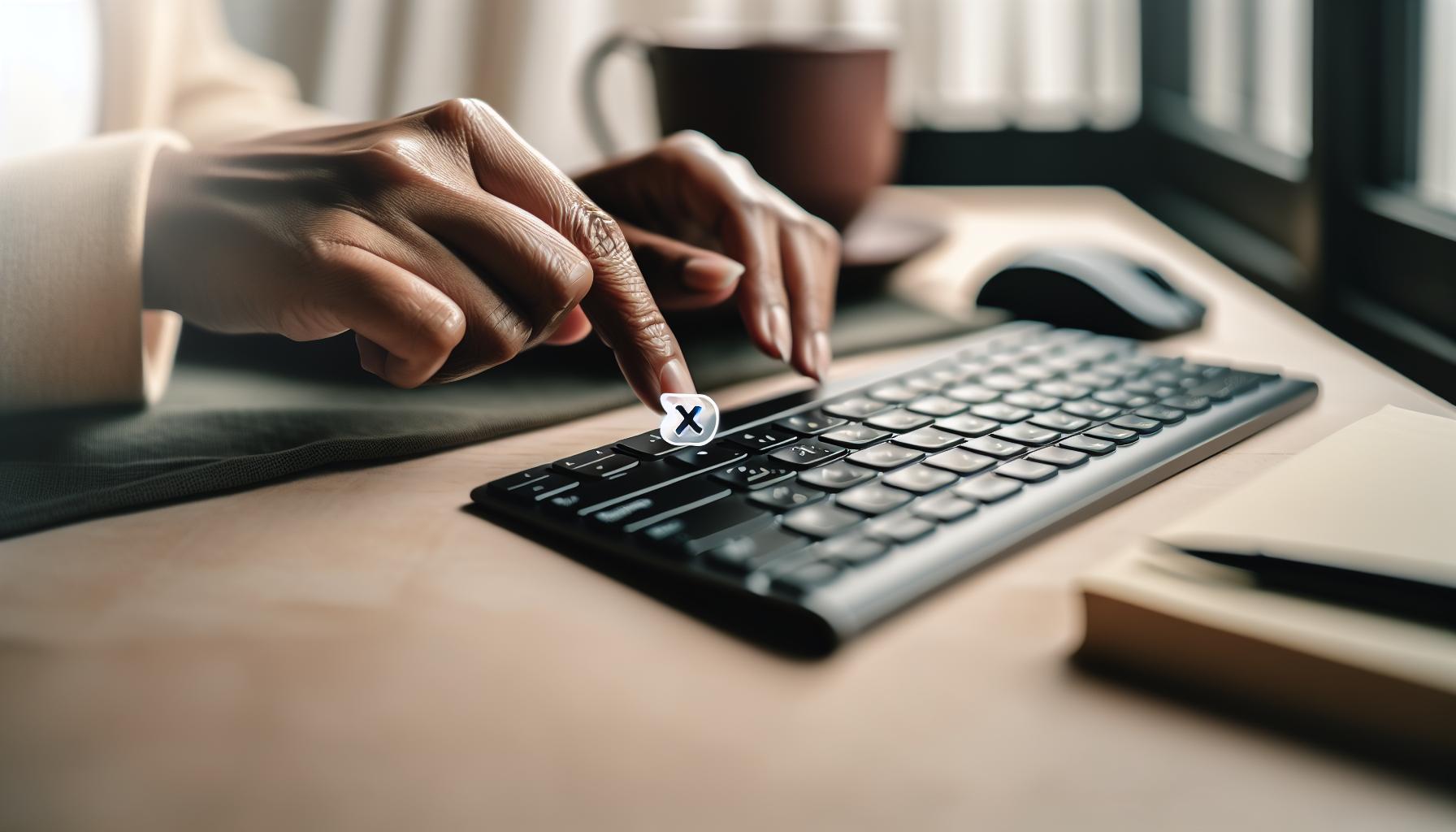 Kombinace kláves pro zápis symbolu ×