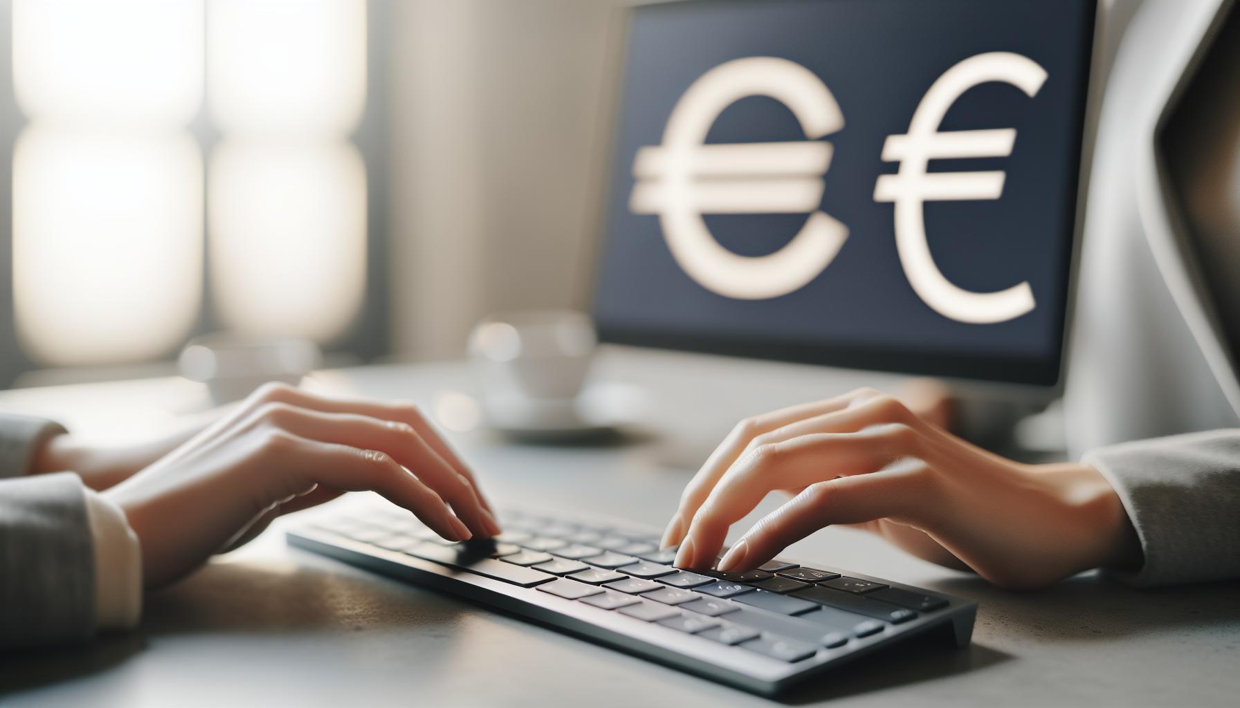 Jaké klávesové zkratky použít pro euro?