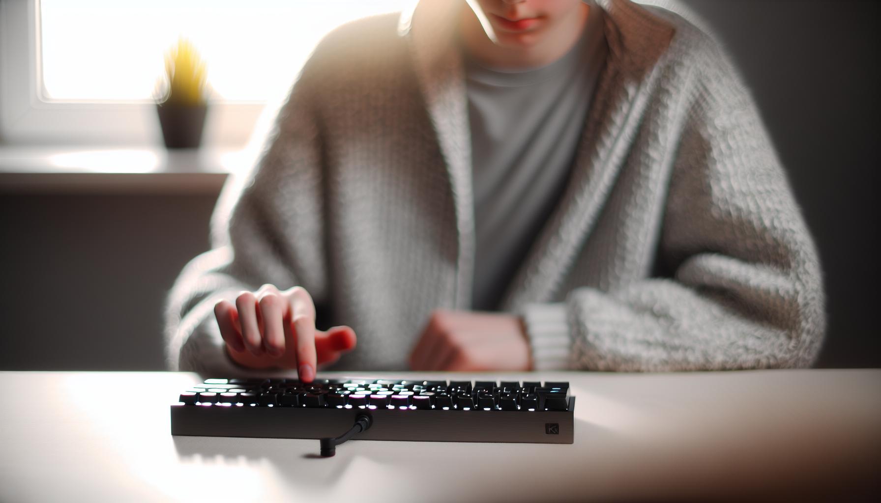 Kroky k zapnutí podsvícení klávesnice C-Tech