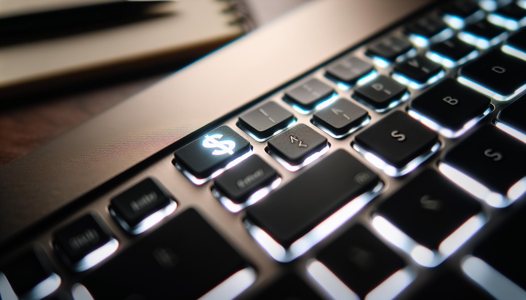 Kde najít dolar na klávesnici notebooku