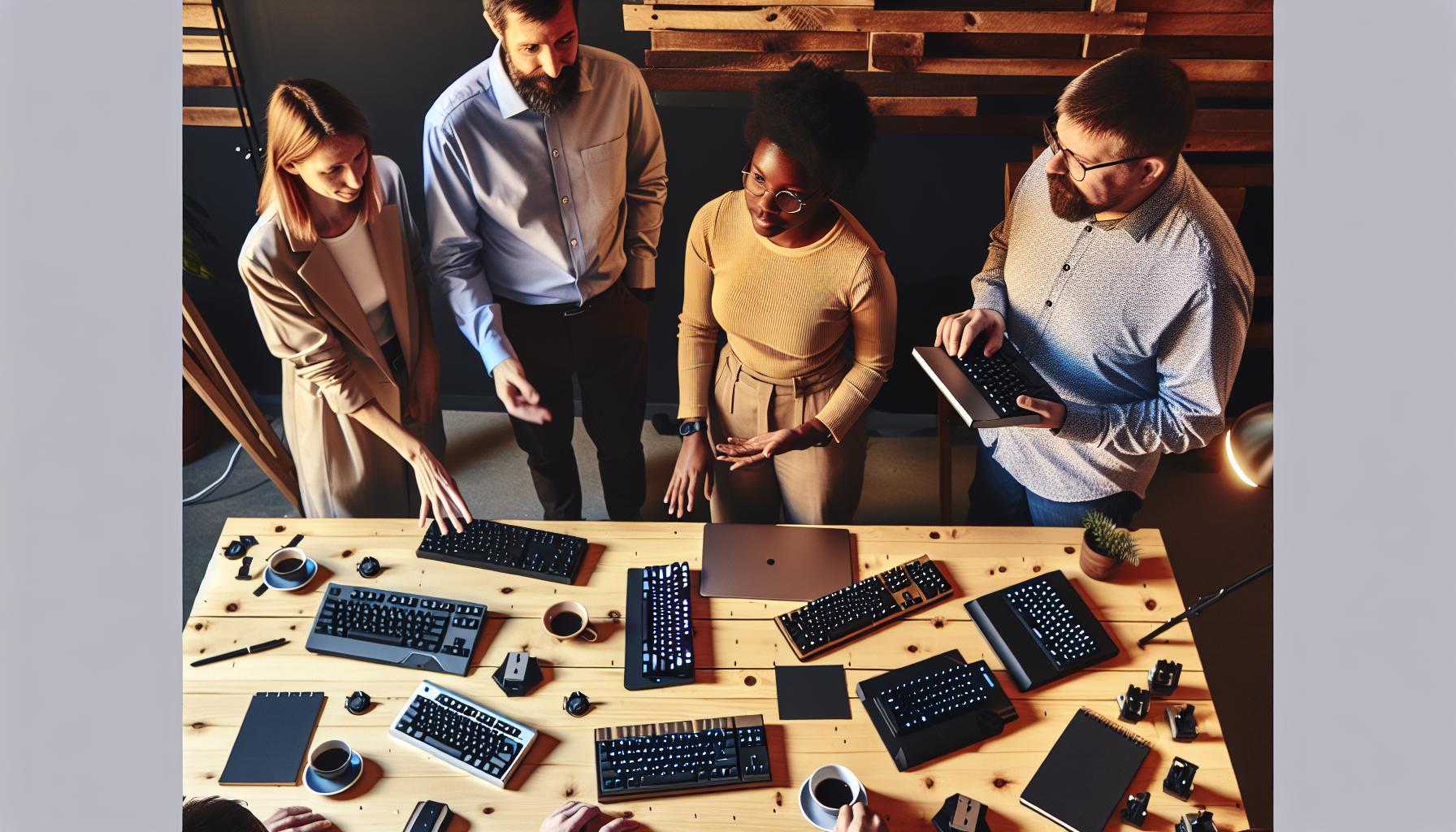 Typy hybridních klávesnic na trhu