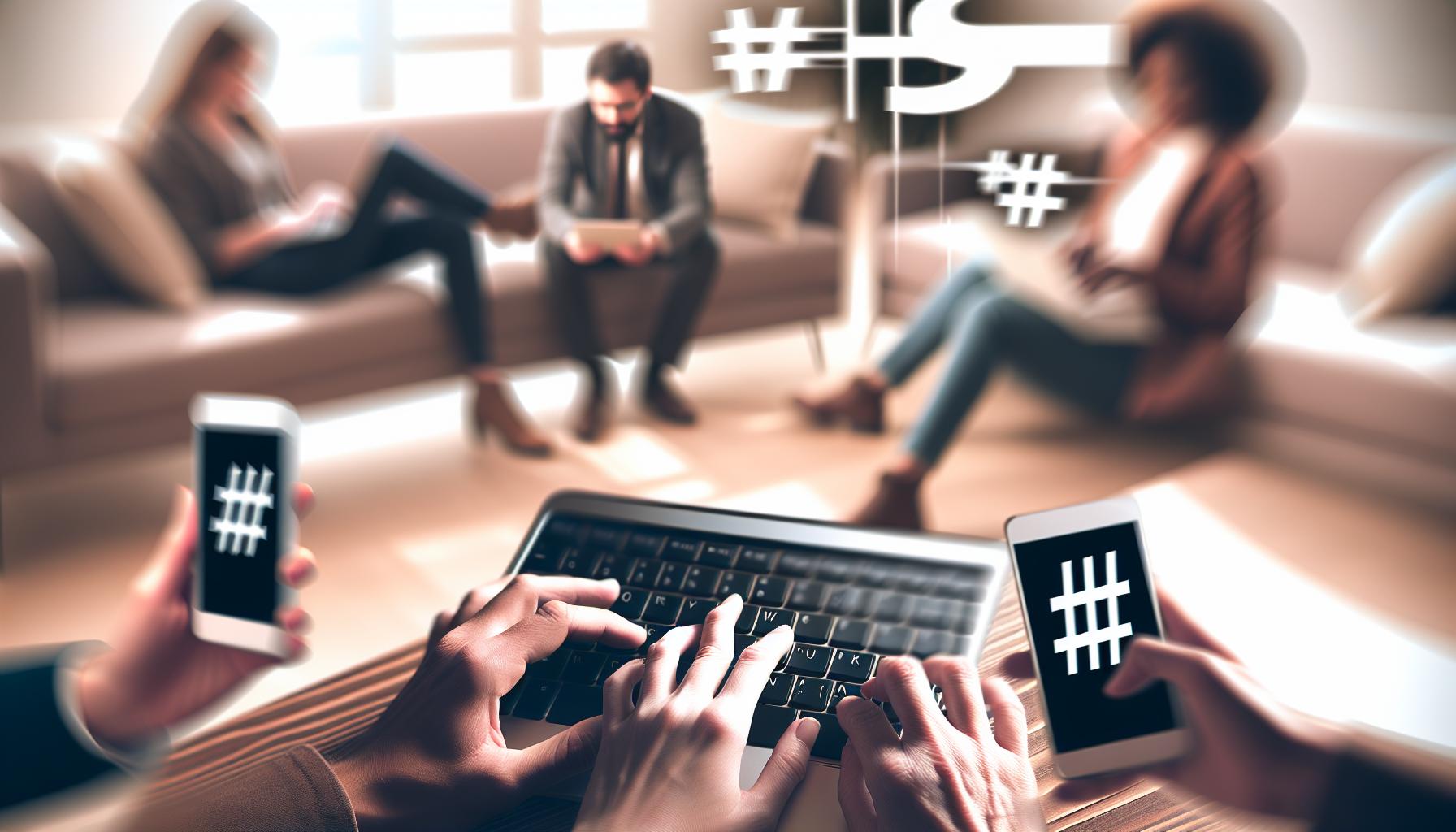 Jak napsat hashtag na různých zařízeních