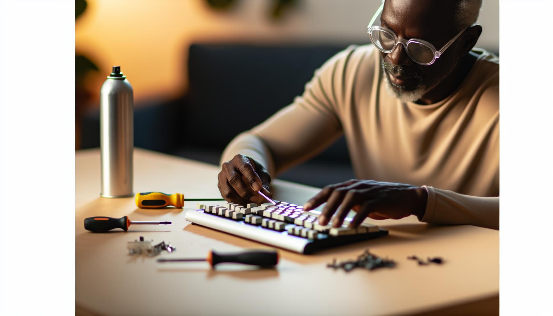 Základní opravy klávesnice doma