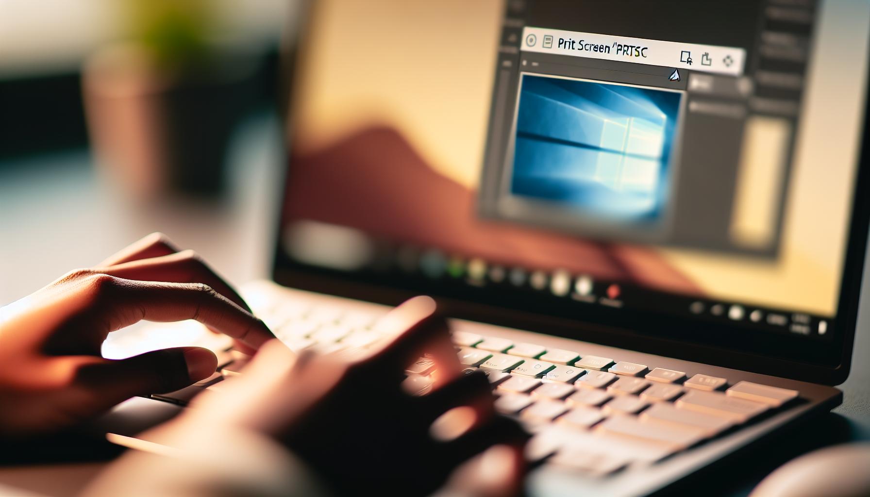 Klávesová zkratka pro snímání obrazovky ve Windows
